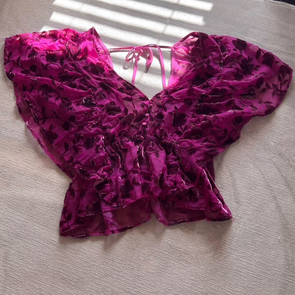 Hot Pink Blouse